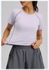 2026 Women's Sporty Yoga Top: Breathable, Slimming, Versatile Round Neck Short Sleeve T-shirt