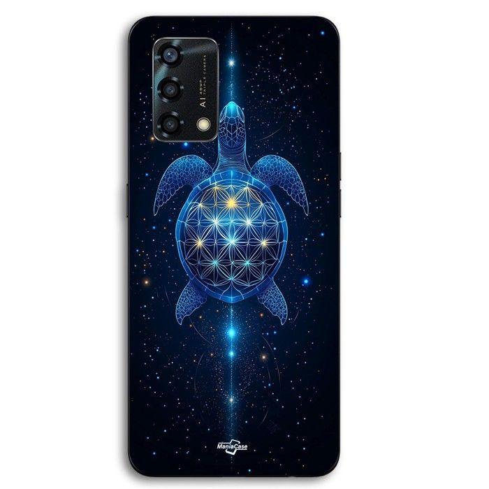 Coque Pour Oppo A95 Tortue cosmique sacrée fleur de vie Maniacase