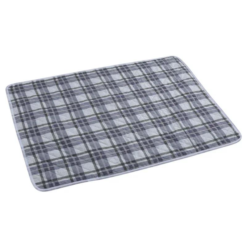 Клетчатый washable absorbent reusable pet puppy cat pee pads pets physiological mats for small medium dogs accessories