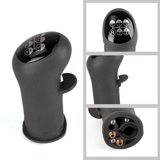 Yousheng Gear Shift Knob for Volvo Heavy Trucks, Non-Slip Rubber Grip, 8-Speed C/R Gear Mark, Manual Transmission Shifter Handle, Replacement Black