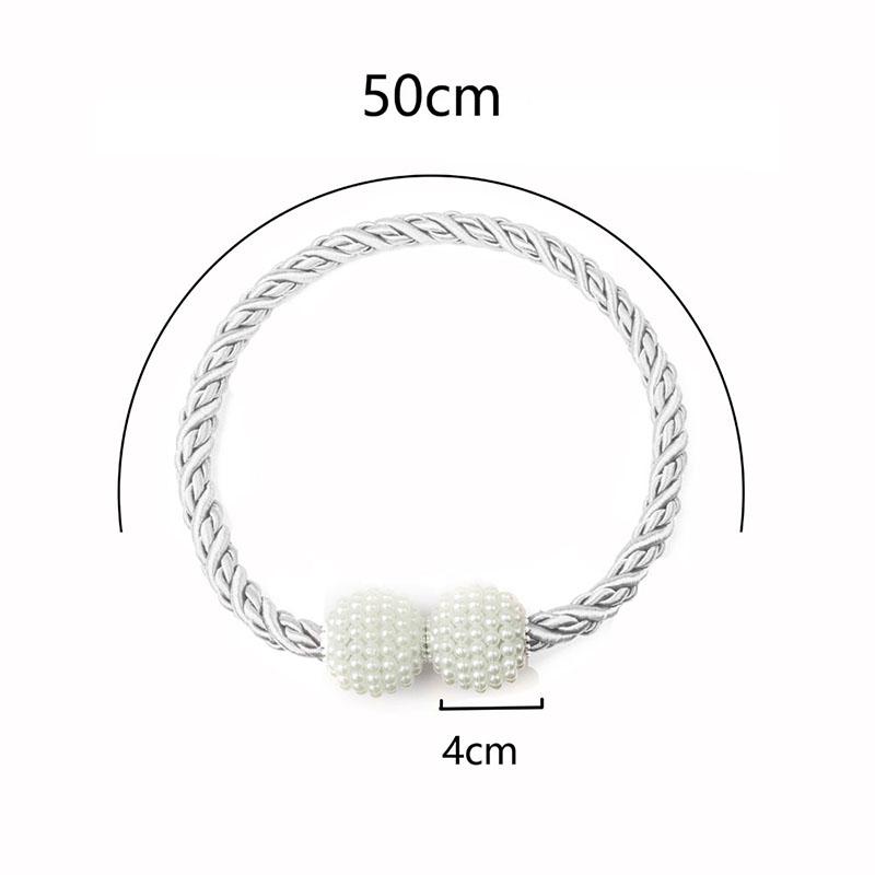 1 шт., магнитный подхват для штор, ремень с жемчугом, подвесной шар, подхваты на спине, пряжка, держатель для веревки, зажим, аксессуары для штор