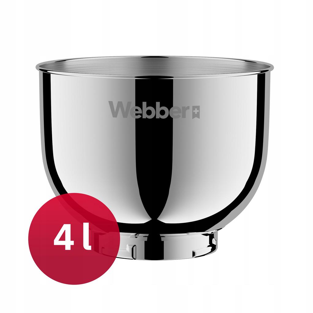 4L INOX bowl for Webber SM15 and SM16 food processors - Original bowl, spacious