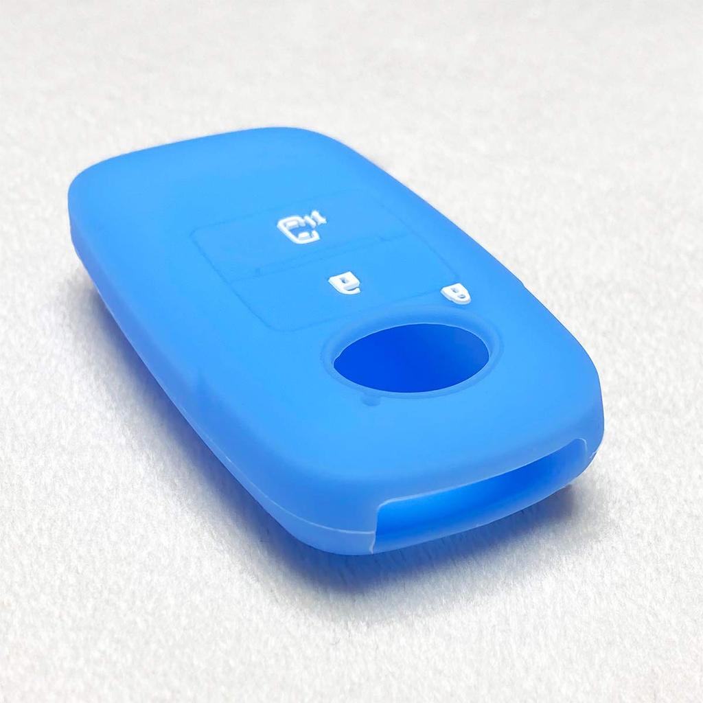 [IKT] Silicone Cover for Daihatsu and Toyota Cars Smart Key 2 Buttons Light Blue