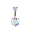 Internal Thread Belly Piercing Heart Body Jewelry Sexy Belly Button Rings  Women
