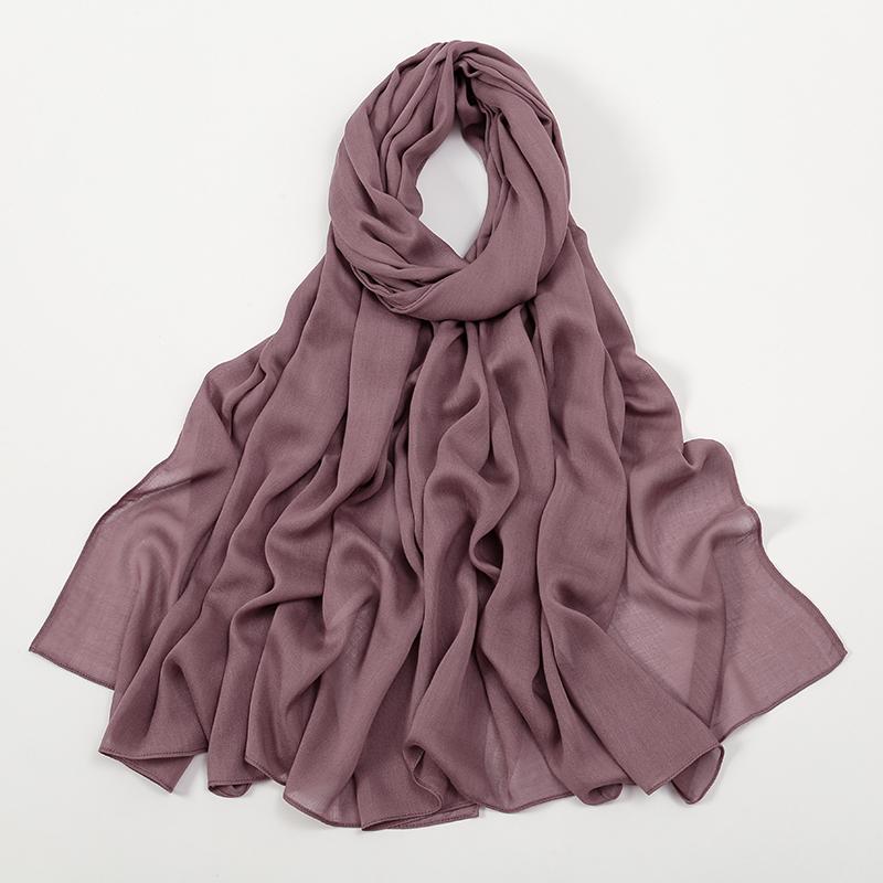 Solid Cotton Modal Hijab For Women Muslim Scarf Big Size Shawls Foulard Islam Head Wraps Headscarves Ramadan Scarves 190*85cm
