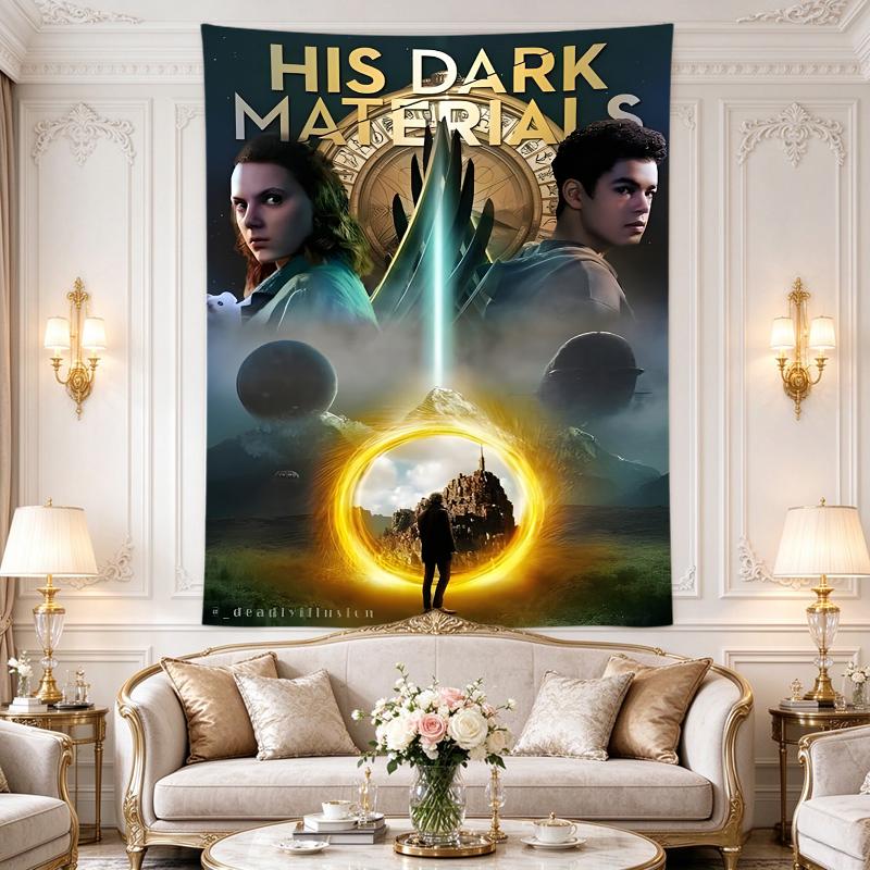 Vertical Tapestry, His Dark Materials Poster Knife Portal Vertical Artwork for Dorm Room Decor