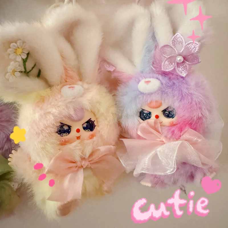 Baby Three Flower Fairy Series Blind Box Trendy Toy Ornament Bow Decoration Cute Doll Backpack Pendant Mystery Box Surprise Gift