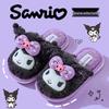 Оригинальные зимние хлопковые тапочки-принцессы для девочек Sanrio - Нескользящие, Теплые, Плюшевые, Домашняя обувь