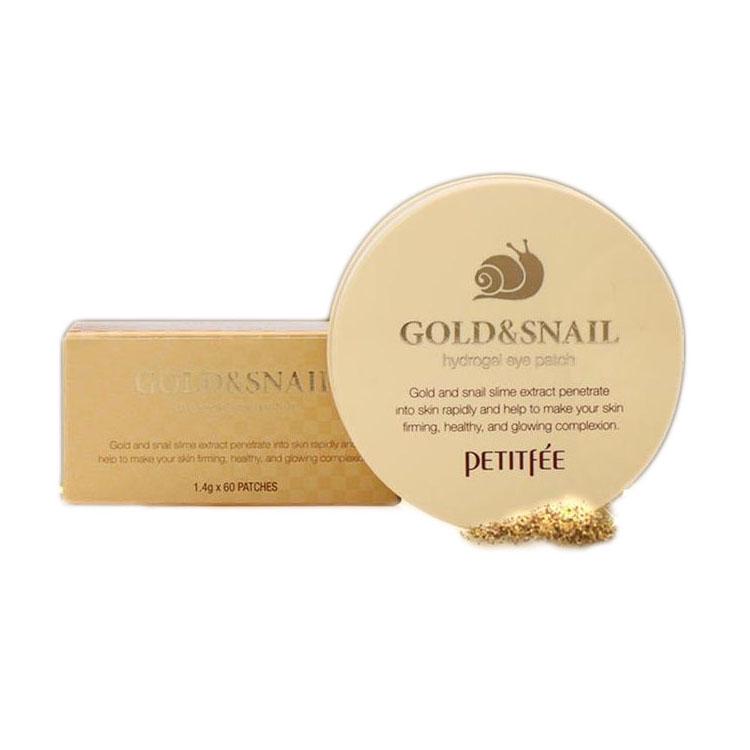 Petitfee Gold & Snail Hydrogel Eye Patch (60 Sheets) Korea Cosmetic