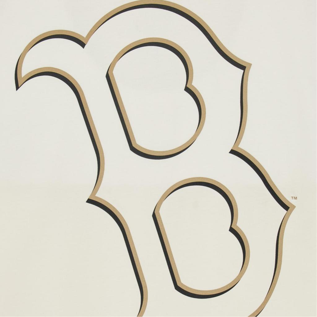 Новая унисекс футболка MLB Boston Red Sox МЕГА ЛОГО Цвет: Кремовый 3ATSB0544-43CRS