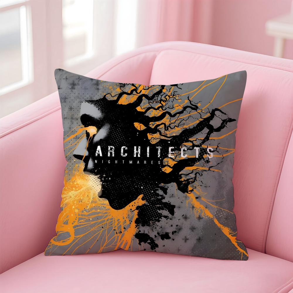 a-Architects band Cushion Cover Comfortable Reversible Pillow Cover Ideal for Car Sofa Bedroom & Beyond