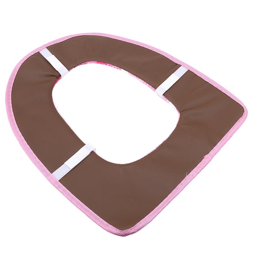 Водонепроницаемая универсальная бархатная подушка для унитаза с большим цветком, коралловая подушка на липучке, бытовое сиденье для унитаза