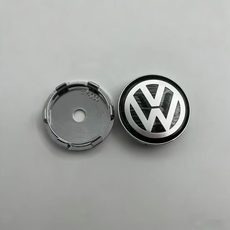HIJK1 Emblems 4pcs 55mm 56mm 65mm 70mm For Volkswagen VW MK5 Golf Passat Jetta Styling Car Wheel Center Caps Hubcap Cover 3B7601171 1J