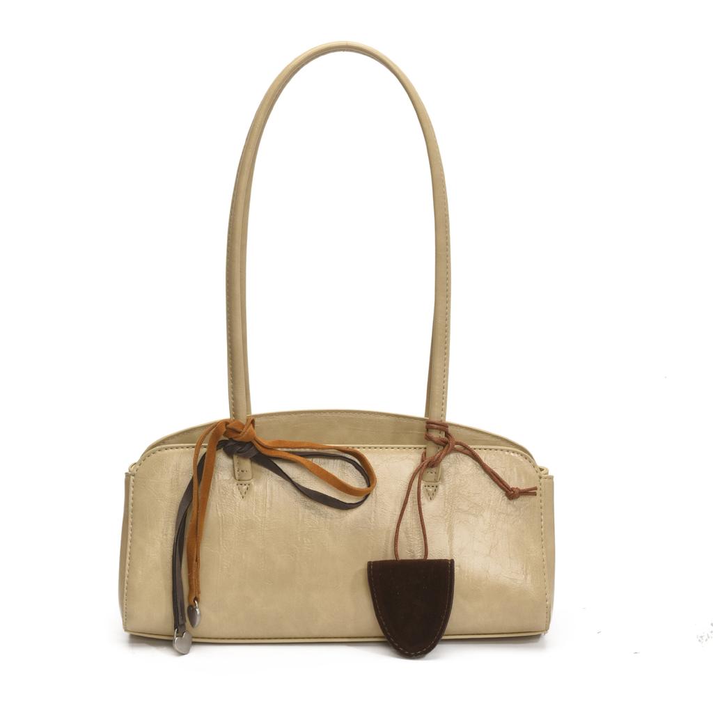 Вместительная ретро французская сумка подмышку женская 2025 новая универсальная модная сумка на плечо в иностранном стиле портативная сумка-тоут