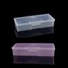 Transparent Nail Supplies Brush Kit Storage Box Plastic Container Organizer Case