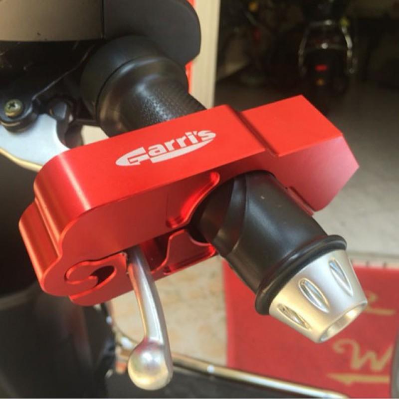 Universal Motorcycle Handlebar Lock Scooter Electric Bike Bicycle Anti-Theft Throttle Brake CNC Alloy Black
