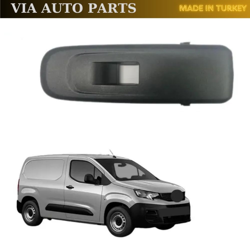 Right Side Glass Button Frame for Peugeot Partner Mk4 K9 Tepee Opel Combo E Black Color OEM 98167918ZD
