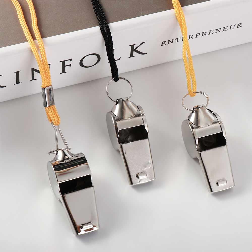 with Rope Metal Whistle Loud Referee Whistles Football Sport Whistle Sport