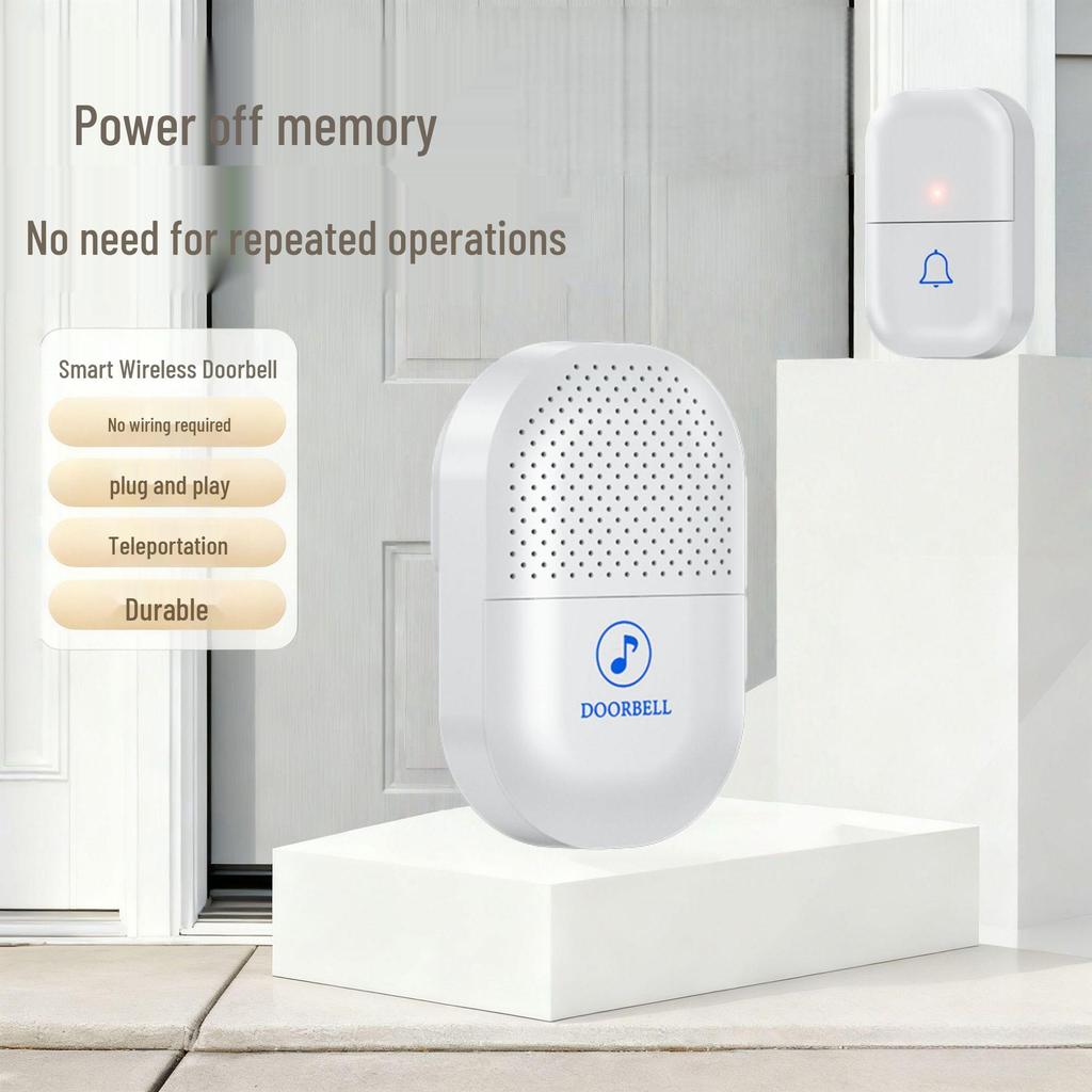 Ultra-Long Range Wireless Doorbell with High Volume Emergency Call Button for Elderly and Patient Care