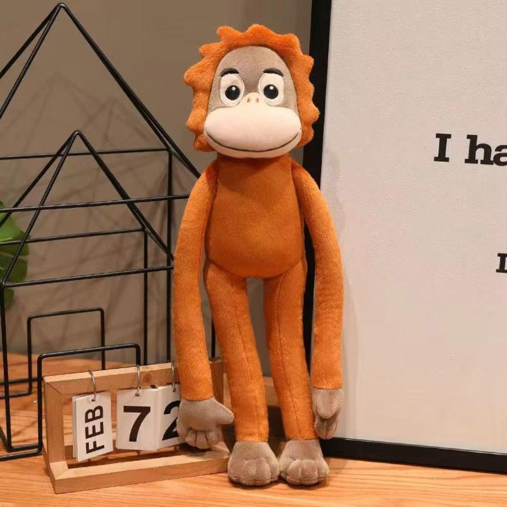 Stuffed Doll Large Plush Monkey Doll Realistice Orangutan Plush Doll Kid Gift