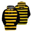 New 3D Cute Animal Honeybee Printing Hoodies Men Bees Graphic Sweatshirts Kid Fashion Funny Pullovers Winter Vintage Clothes