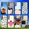 Счастливый пингвин P-Pingu Чехол для телефона Samsung Galaxy A13, A21s, A22, A31, A32, A52, A53, A71, A80, Мягкий черный корпус