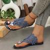 Woman Butterfly RhinestoneFlat Slippers  Luxury Designer Sandals Casual Bottom Slippers Summer Women Sandals Shoes for Women