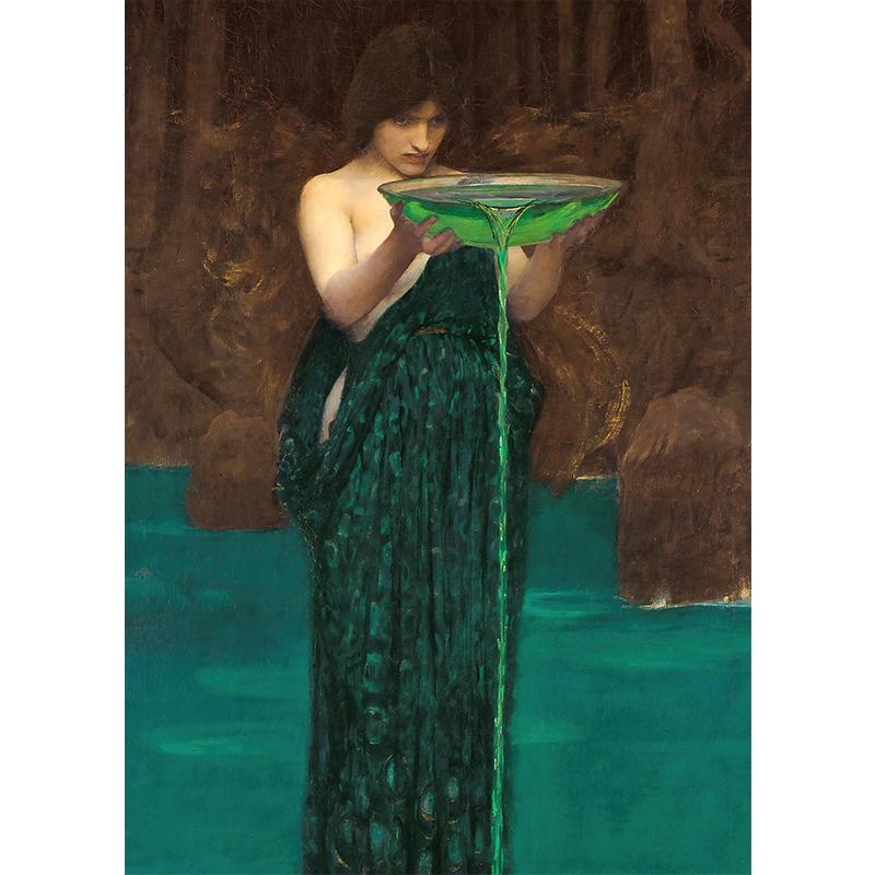Waterhouse Canvas Painting Prints Mythology Wall Art Myth Goddess Picture Poster Print Vintage Canvas Poster for Home Room Decor