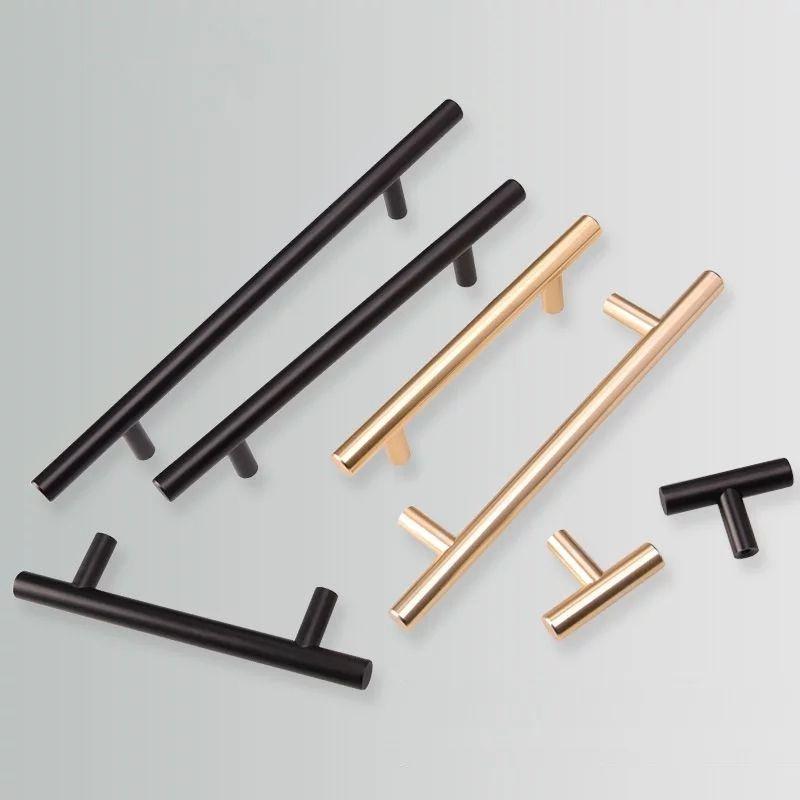 Sleek Cabinet Door Handles In Black Gold And Silver For A Contemporary Look