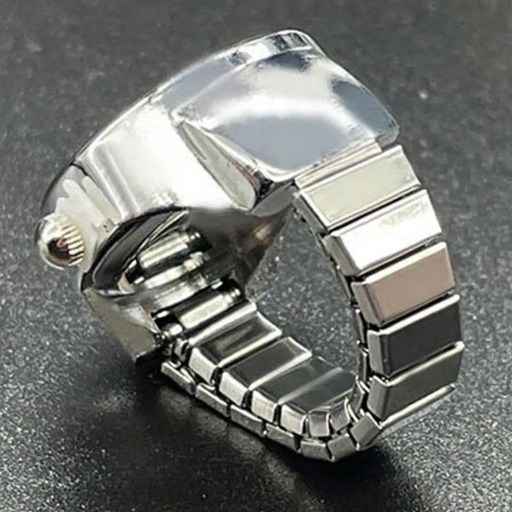 Кольца в форме сердца, ювелирные часы, панк-часы, кольцо, классные римские кварцевые часы для женщин