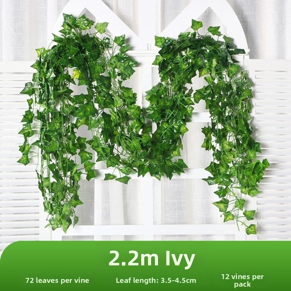 Plastic Artificial Ivy Vines Green Leaves Artificial Ivy Garlan Wedding Party Decor