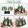 Green Christmas Wooden Napkin Holder 2D Flat Tree Design Decorative Napkin Dispenser Holiday Table Decoration Kitchen Dining Room Home Decor