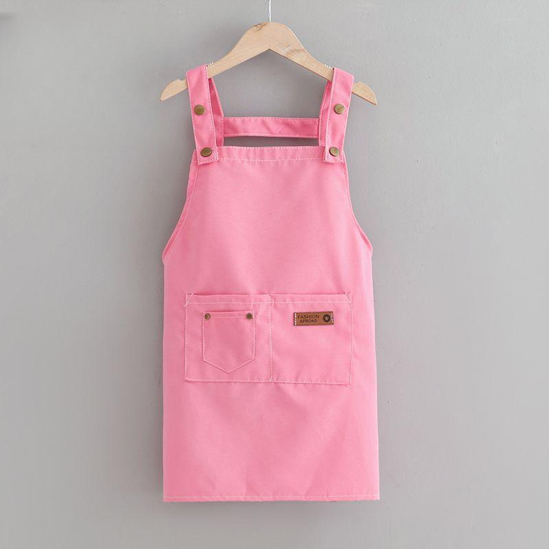 Холщовый детский фартук Кухонные фартуки без рукавов для мальчиков и девочек Детская одежда для рисования Художественный халат для детского сада