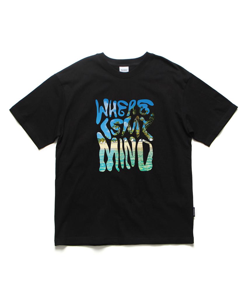 ABNORMALTHING Майка Оверсайз Mind Beach Белая
