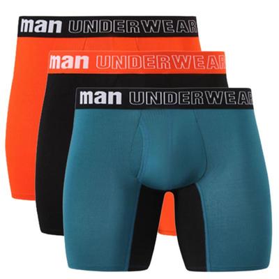 Нижнее белье из 3 предметов, мужские трусы, открывающиеся трусы, дышащие трусы-боксеры, большой размер M-7XL