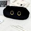 Black Cat Pen Bag Plush Pen Box High Quality Stationery Bag  School Office
