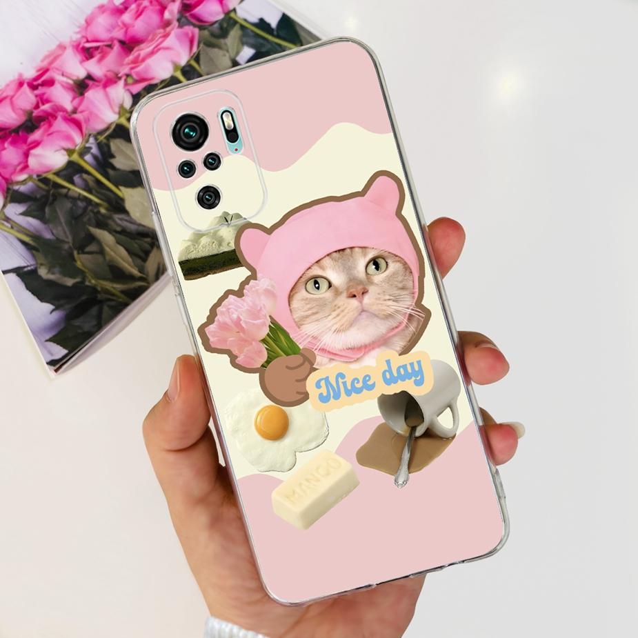 Чехол для Xiaomi Redmi Note 10 Note 10S Милый Мультяшный Расписной Чехол Мягкий Силиконовый Чехол Для Redmi Note 10 Pro Max Note10 10S Fundas