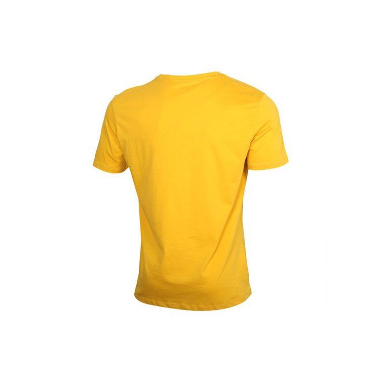 PUMA T Shirts Men's Yellow Crew Neck Moderate Straight Fit 598625-25