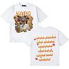 Rapper Kapo Letters Print Retro T Shirts Unisexs Womens Fashion Short Sleeve Tshirt Comfort TShirts High Street Crewneck Clothing