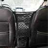 3-Layer Adjustable Foldable Car Mesh Seat Back Net Divider Safety Storage Bag for Dogs