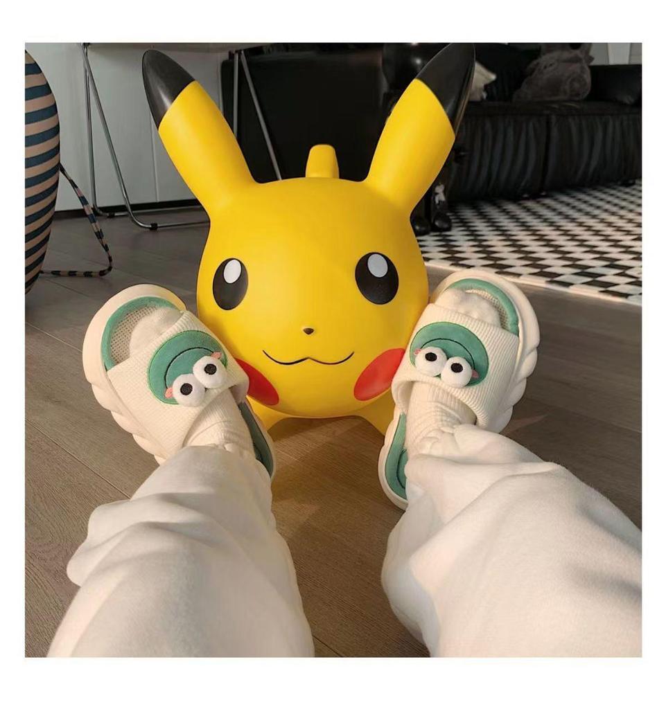 Breathable Linen Cartoon Slippers for Women & Men - Non-Slip Indoor Footwear for All Seasons