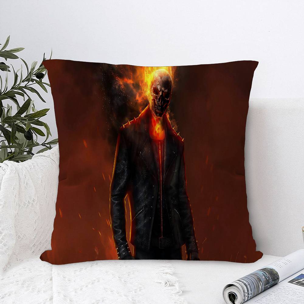 Ghost Rider Personalized Picture Text Home Decorative Pillows Household Gifts 45x45cm