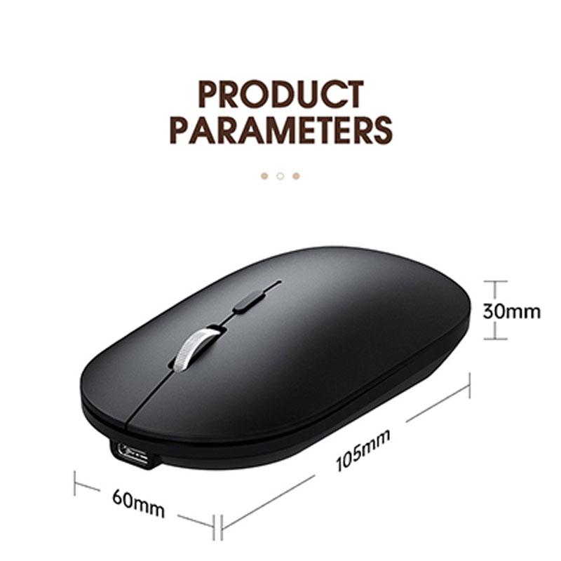 Беспроводная мышь Bluetooth 5,0 2,4G Type C, перезаряжаемая, бесшумная, эргономичная для iPad Macbook Air/Pro, ноутбука, планшетного компьютера, офиса