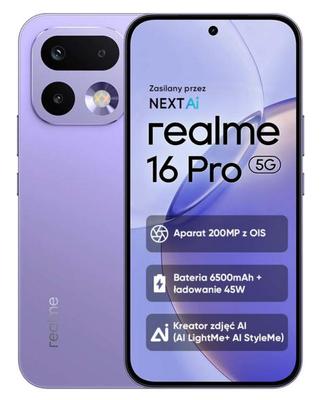 Смартфон Realme 16 pro 5g 8 ГБ/256 ГБ фиолетовый