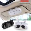 HQZQB1 Car Sun Visor Eyeglass Card Holder Sunglasses Storage Box Case For MINI Cooper S JCW WORKS R55 R56 F55 F56 R57 R58 R59 R50 R60