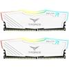 Mémoire De Jeu DDR4 TEAMGROUP Team T-Force Delta RGB, 2 X 8 Go, 3600 MHz, 288 Broches DIMM, Blanc