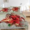 3Pcs Ronaldo'S Portugal Firepower Bedding Sets For All Sizes New 3D Printed Bed Cover Comforter Duvet Cover Pillowcase Bedroom Decoration