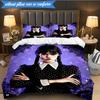 Wednes-day Gothic  3pcs K-pop music group Bedding set,Ideal for Bedroom, Dormitory,Including Duvet Cover And 2pcs Pillowcases,Fan gifts