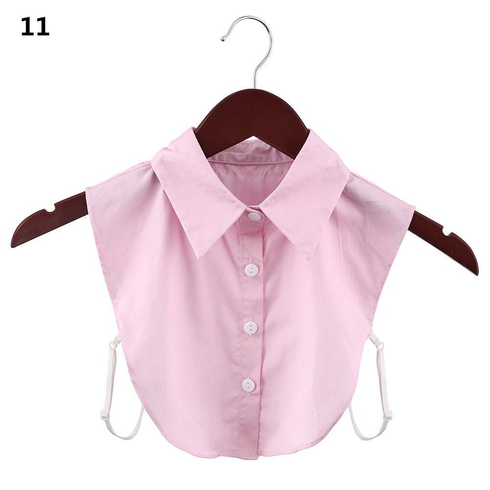 Vintage Detachable Cotton Clothes Accessories Shirt Fake Collar Lapel Blouse Top False Tie