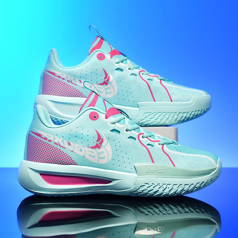 Модные и трендовые повседневные универсальные износостойкие баскетбольные кроссовки с высоким отскоком и амортизацией из резины